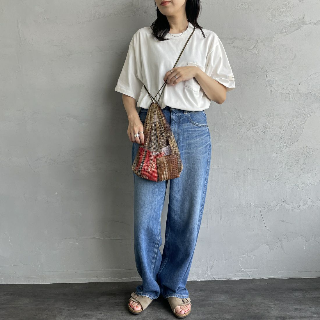 ODDMENT [オッドメント] メッシュネットポーチ [INDIVI-NET-POUCH] DESERT