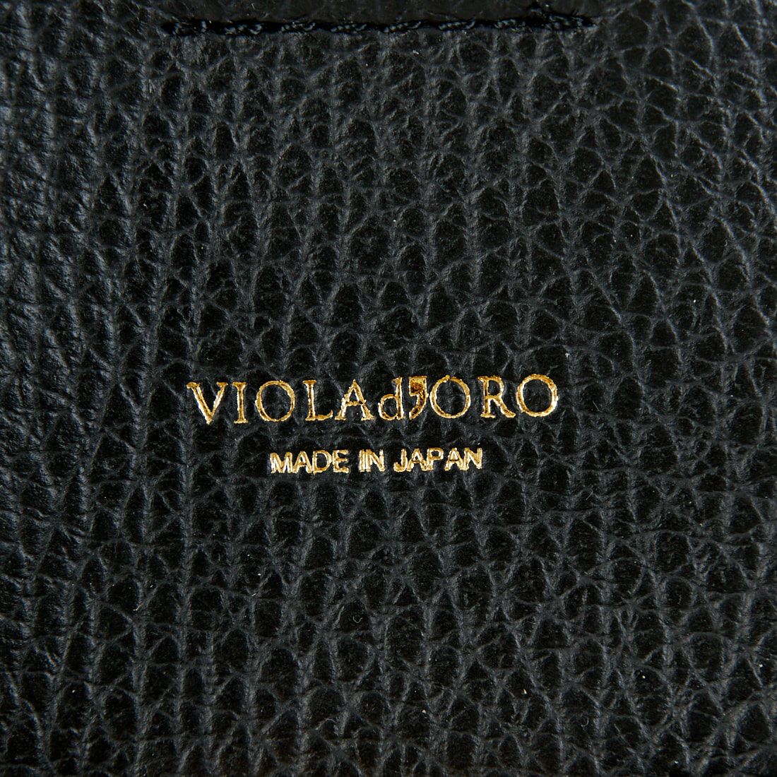 VIOLAd'ORO [ヴィオラドーロ] イタリアンWフェイスレザートートバッグ [V-1496] BLACK/GRAY