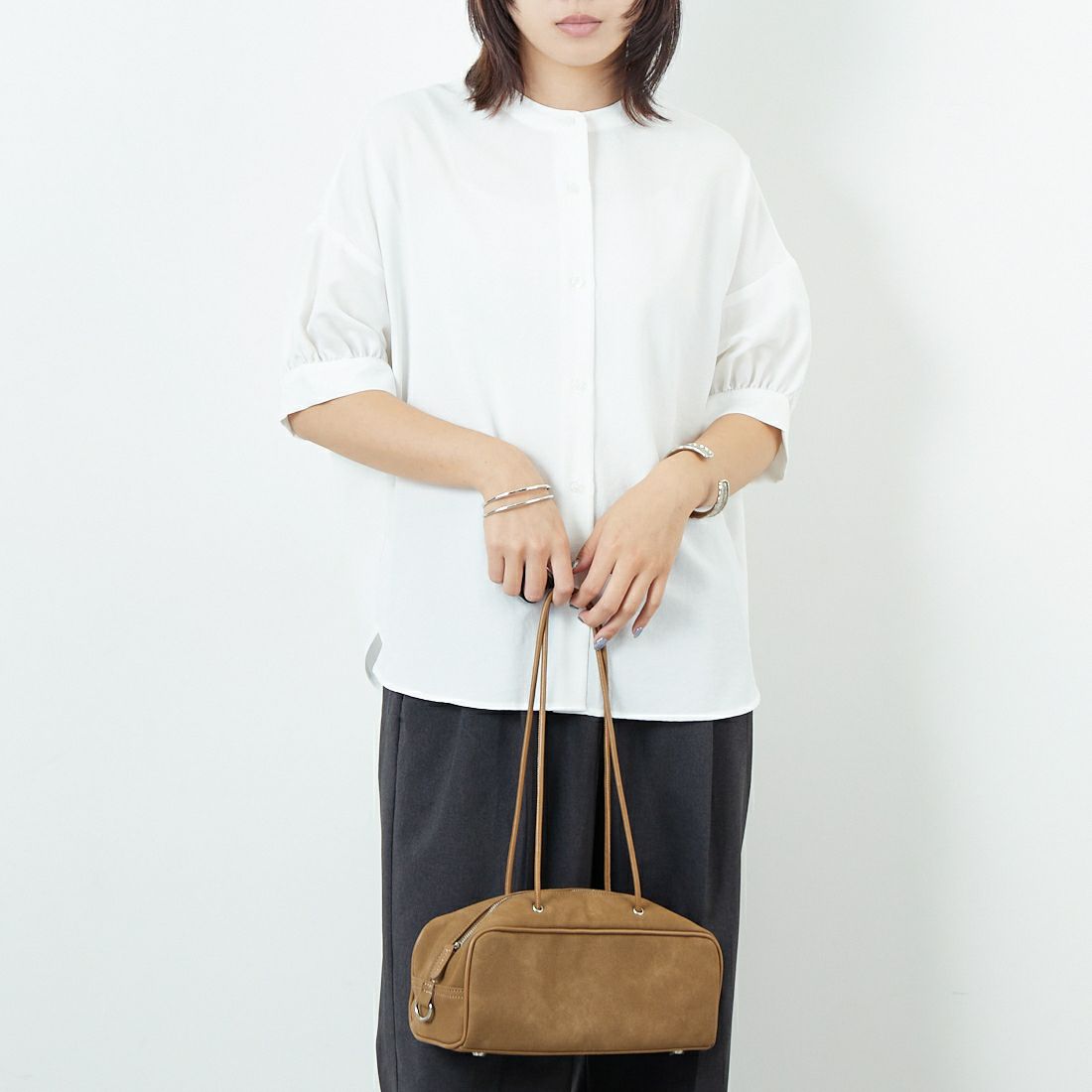 ｵﾌﾎﾜｲﾄ&&モデル身長：167cm 着用サイズ：F&&