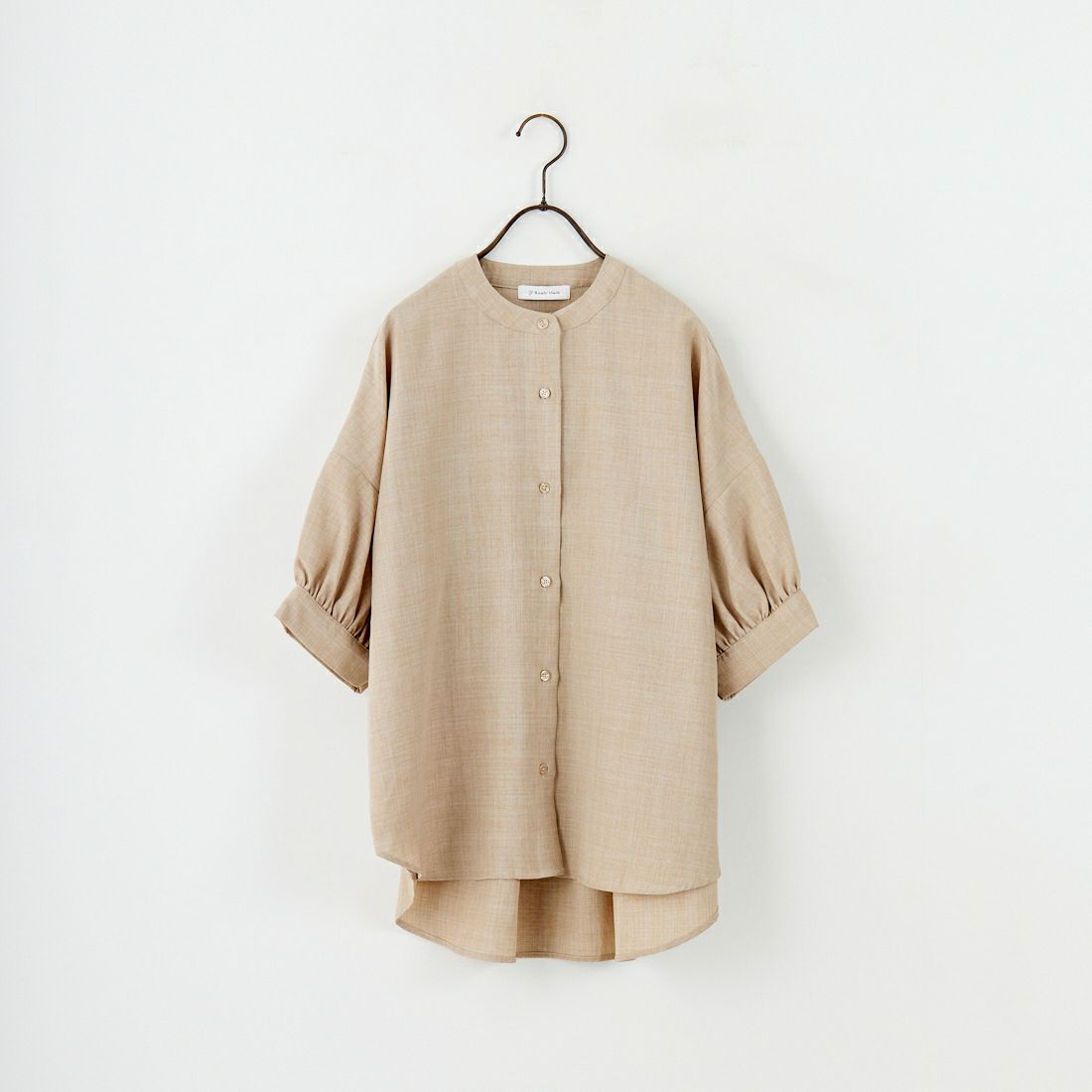 Jf Ready Made [ジェイエフレディメイド] 麻調バックギャザーブラウス [41252222] ﾍﾞｰｼﾞｭ