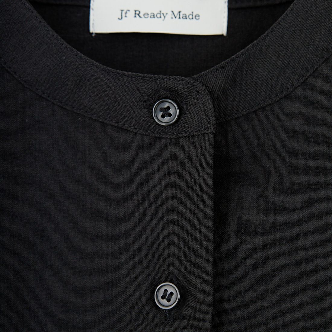 Jf Ready Made [ジェイエフレディメイド] 麻調バックギャザーブラウス [41252222] ﾌﾞﾗｯｸ