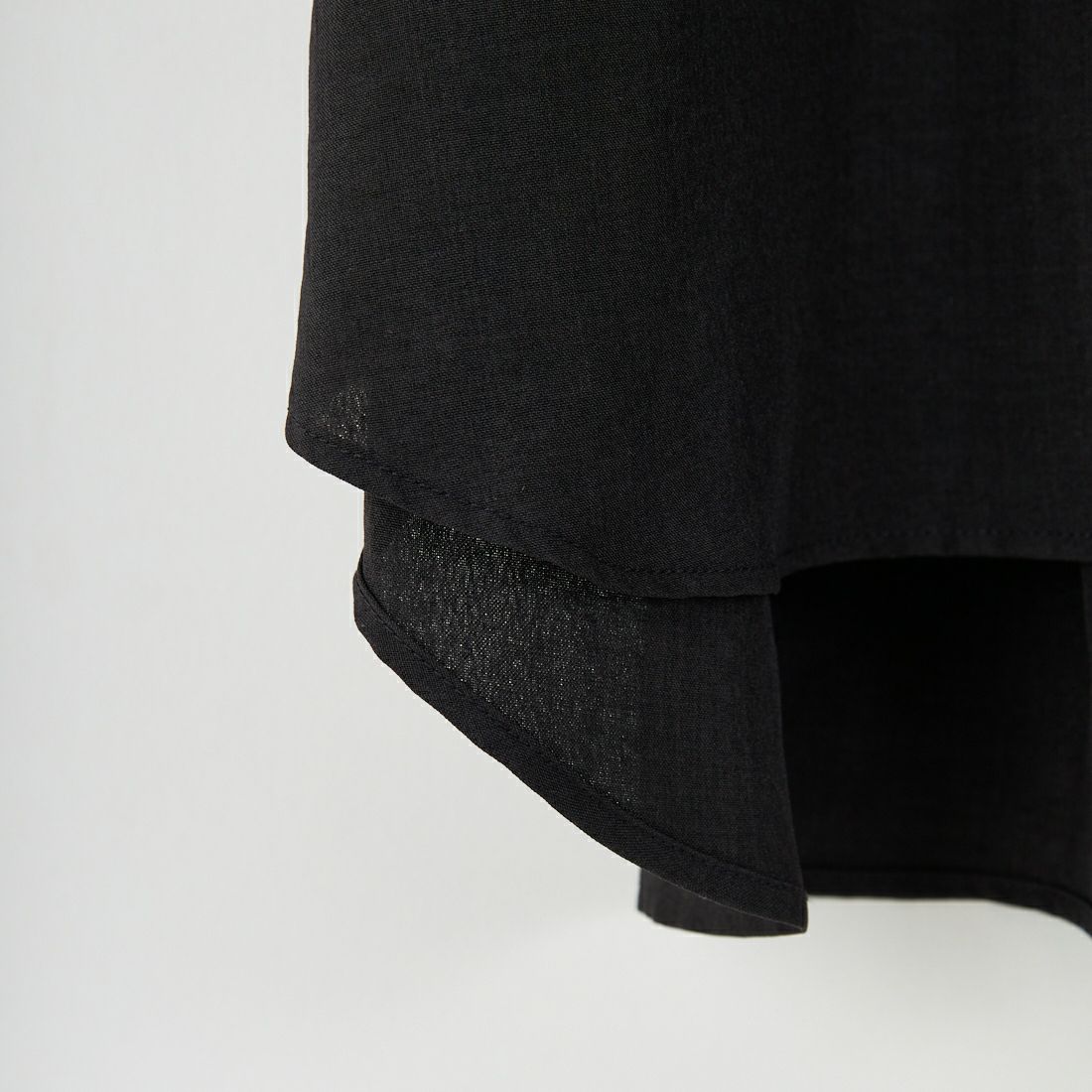 Jf Ready Made [ジェイエフレディメイド] 麻調バックギャザーブラウス [41252222] ﾌﾞﾗｯｸ