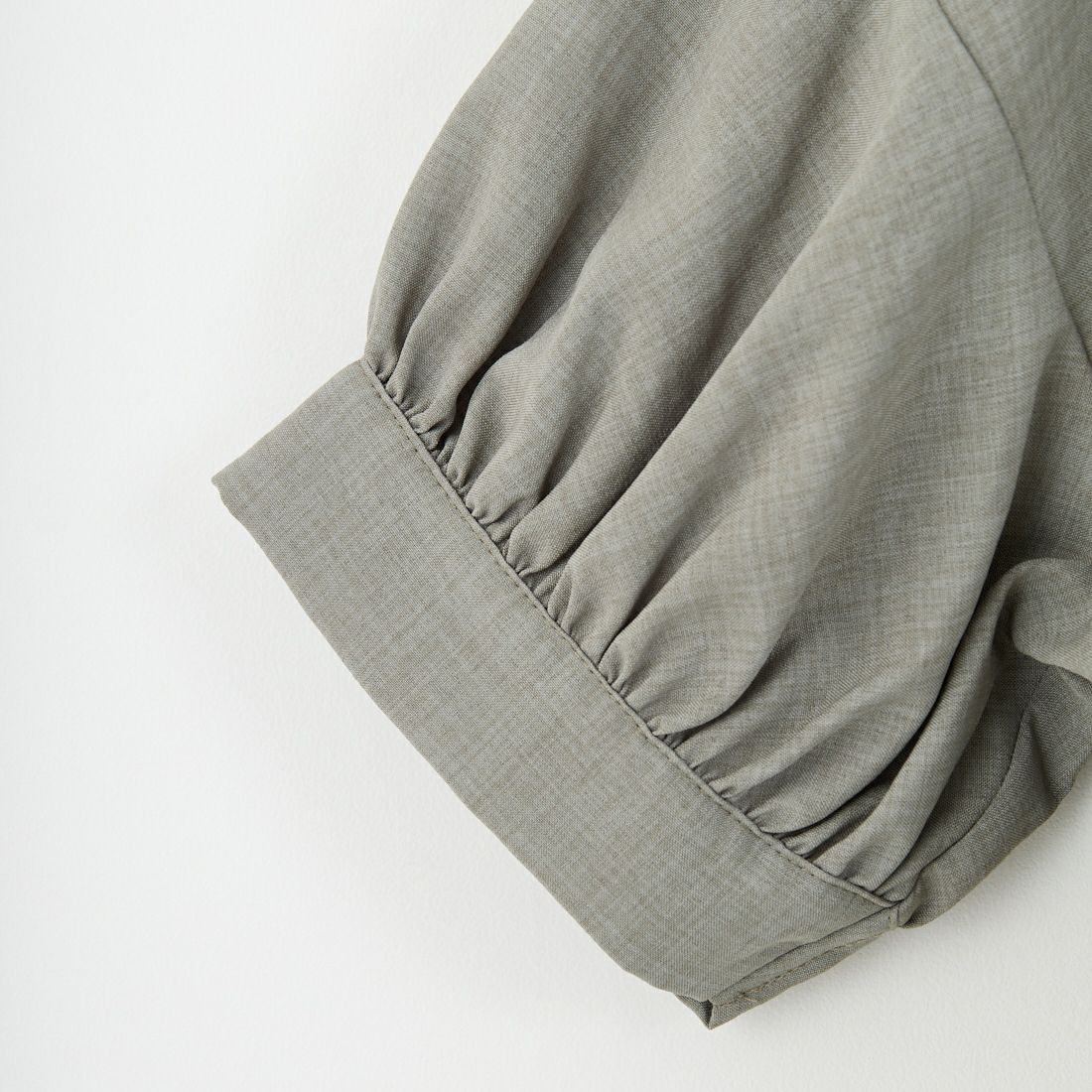 Jf Ready Made [ジェイエフレディメイド] 麻調バックギャザーブラウス [41252222] ｵﾘｰﾌﾞ