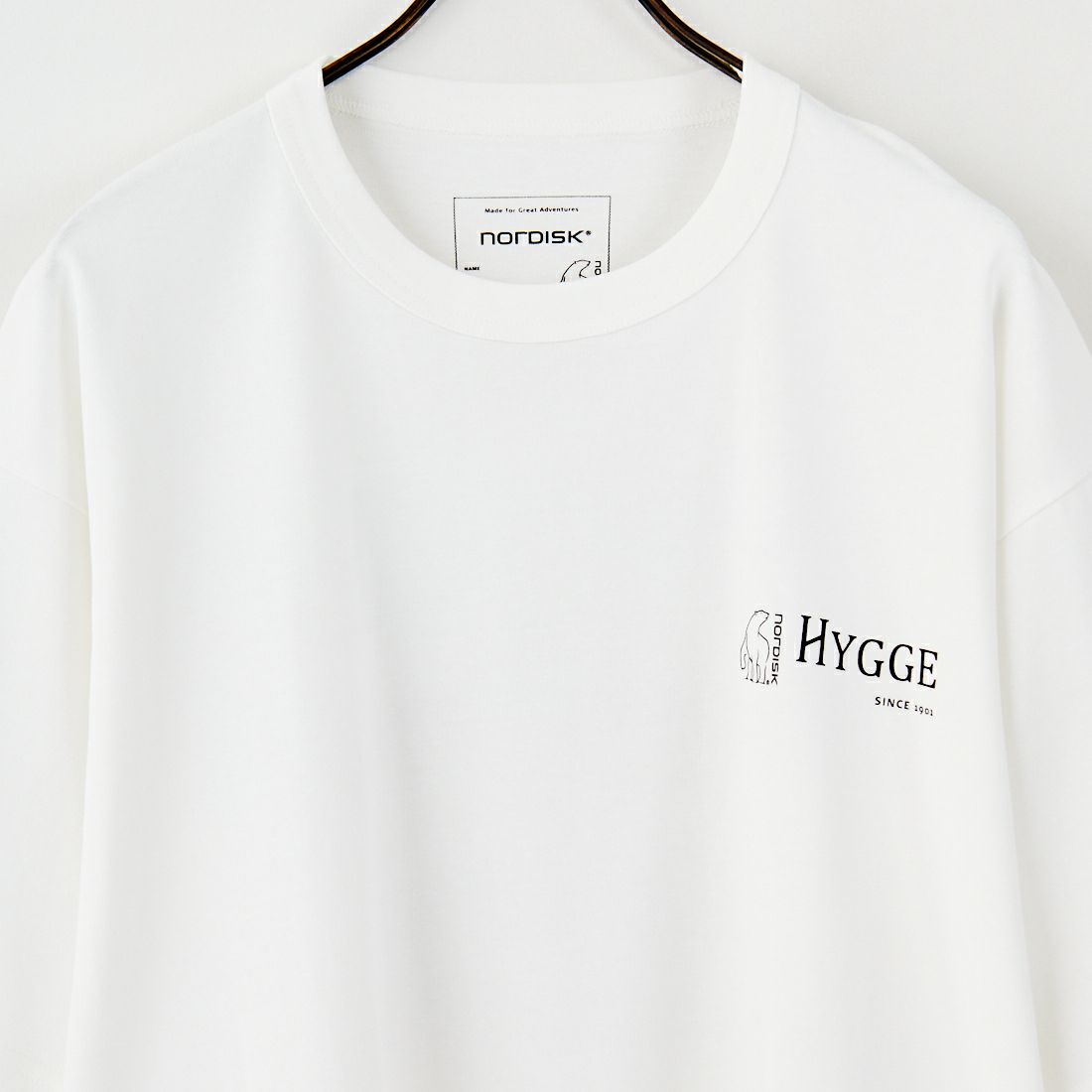 NORDISK [ノルディスク] 別注 HYGGE フィッシュバックプリントTシャツ [NU11502-JF] WHITE