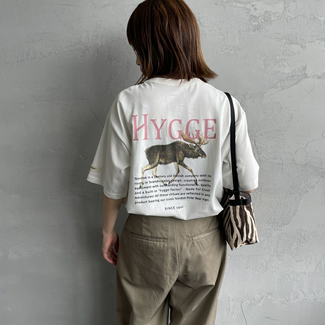 tシャツ 「NORDISK/ノルディスク」 別注 HYGGE シカ バックプリントTシャツ レディース メンズ NORDISK [ノルディスク] 別注 HYGGE シカバックプリントTシャツ