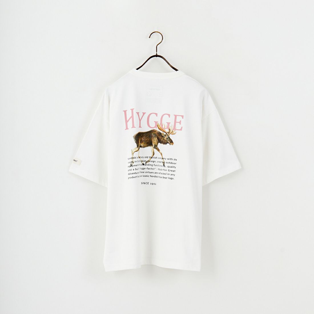 NORDISK [ノルディスク] 別注 HYGGE シカバックプリントTシャツ [NU11503-JF] WHITE