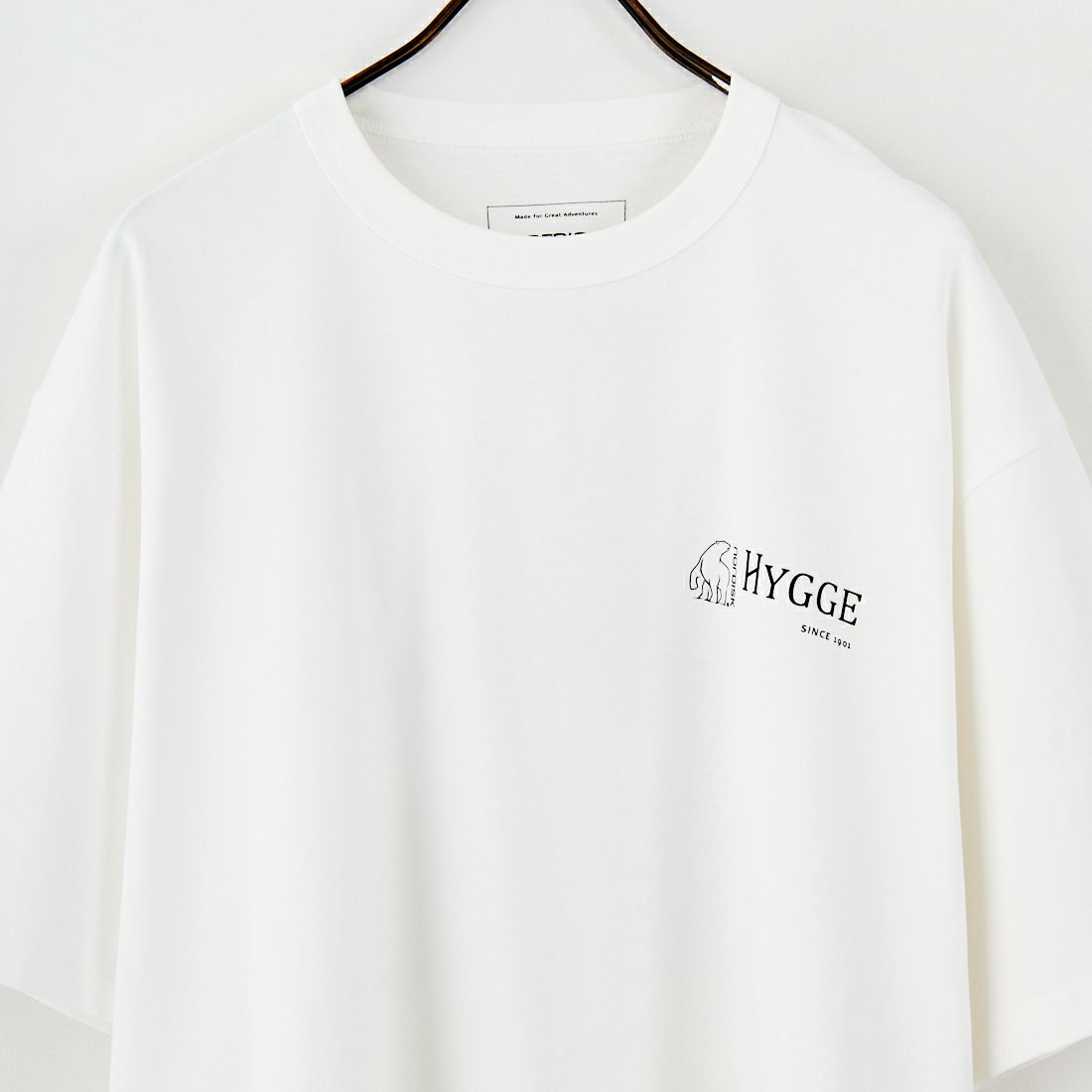 NORDISK [ノルディスク] 別注 HYGGE シカバックプリントTシャツ [NU11503-JF] WHITE