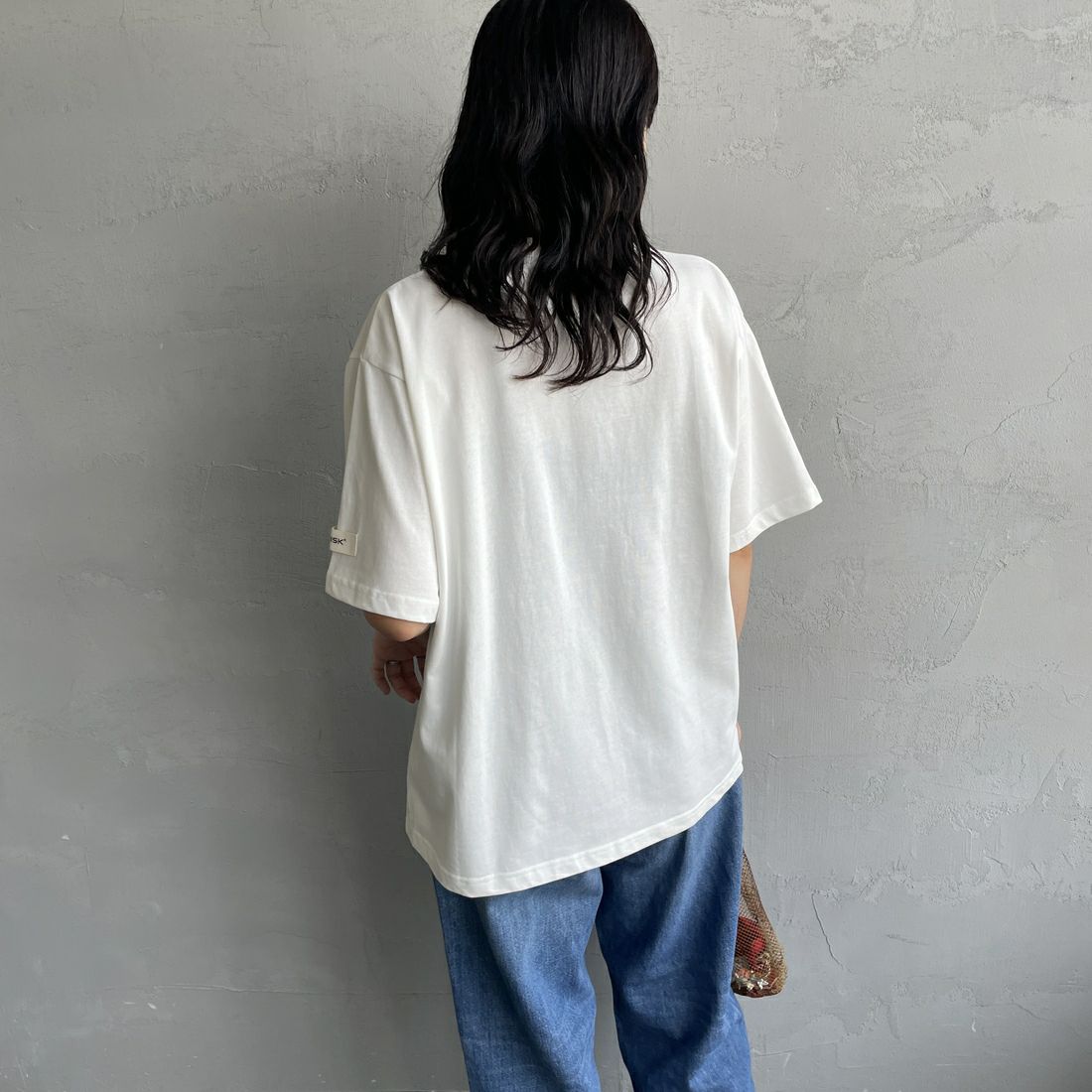 NORDISK [ノルディスク] 別注 ワンポイントポケットTシャツ [NU11505-JF] WHITE &&モデル身長：160cm 着用サイズ：44&&