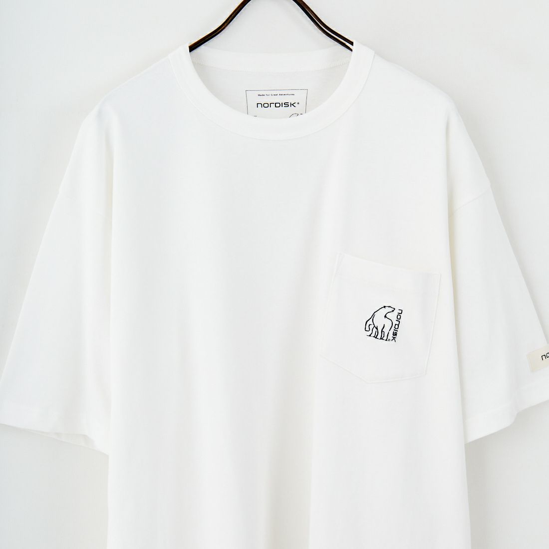 NORDISK [ノルディスク] 別注 ワンポイントポケットTシャツ [NU11505-JF] WHITE