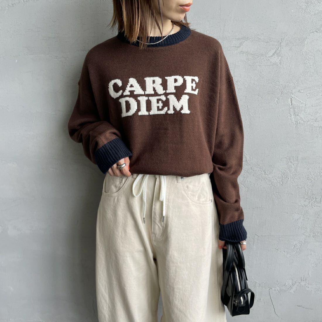 BROWN&&モデル身長：158cm 着用サイズ：F&&