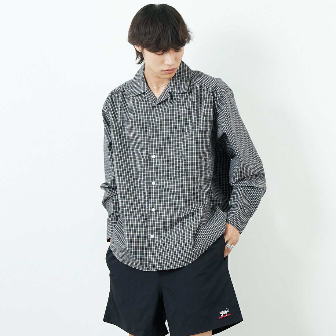 CH530 BRN&&モデル身長：179cm 着用サイズ：M&&