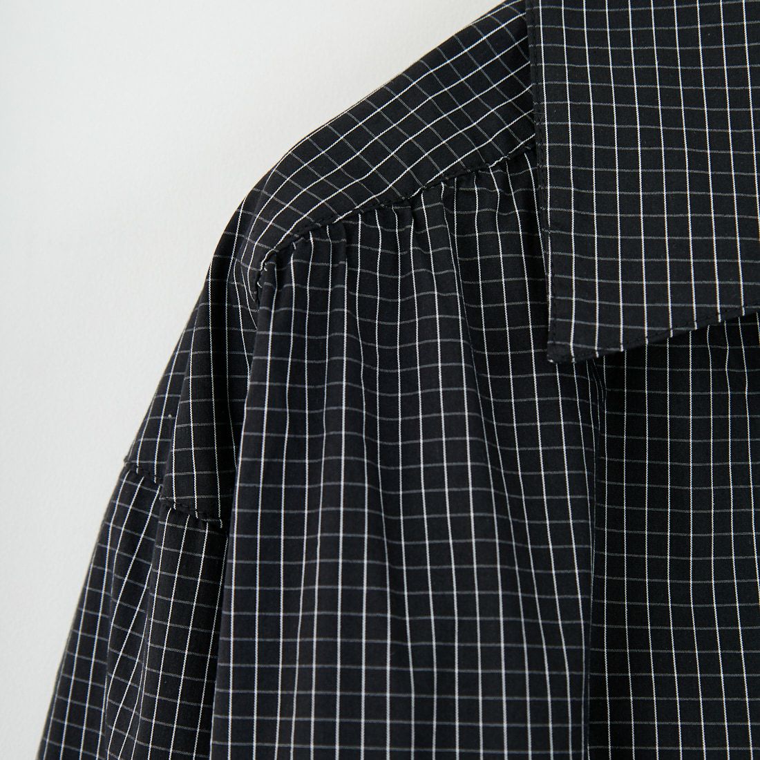 VALTA [ヴァルタ] 別注 シャーリングシャツ [VA25SS3042B-JF] CH710 BLK