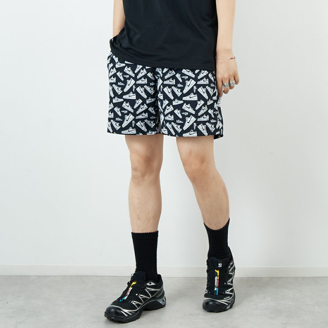 N001 ﾌﾞﾗｯｸ&&モデル身長：179cm 着用サイズ：L&&