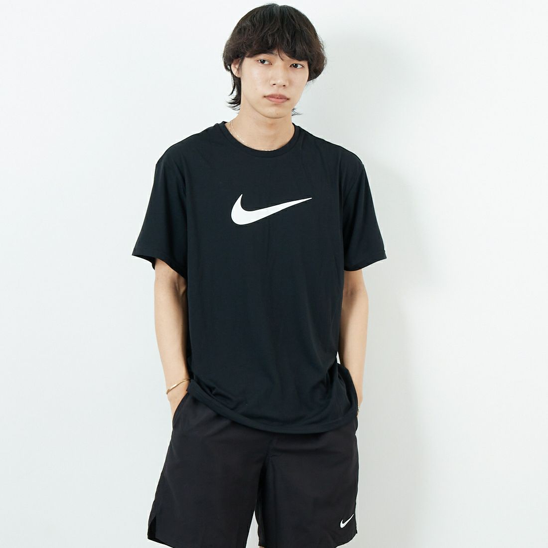 N001 ﾌﾞﾗｯｸ&&モデル身長：179cm 着用サイズ：L&&