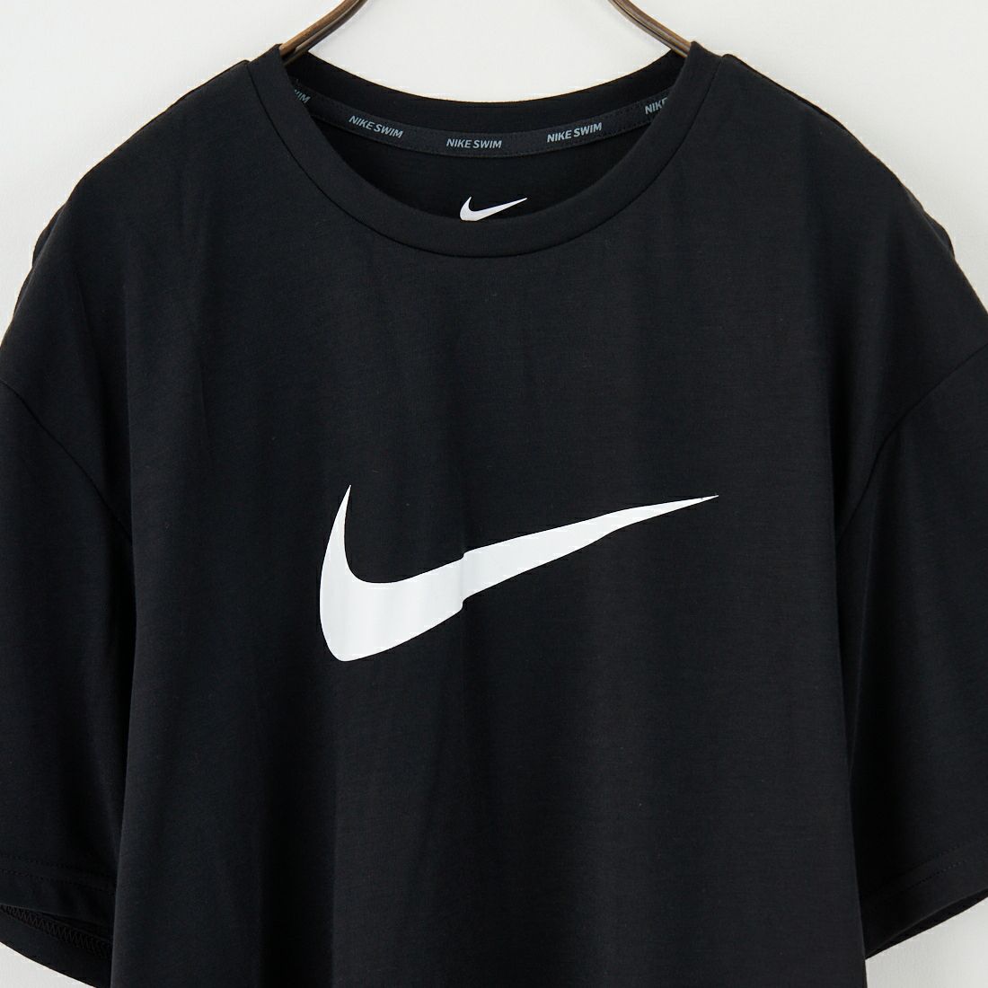 NIKE SWIM [ナイキスイム] コットンライク スニーカーボックスラッシュガード [NESSF523] N001 ﾌﾞﾗｯｸ