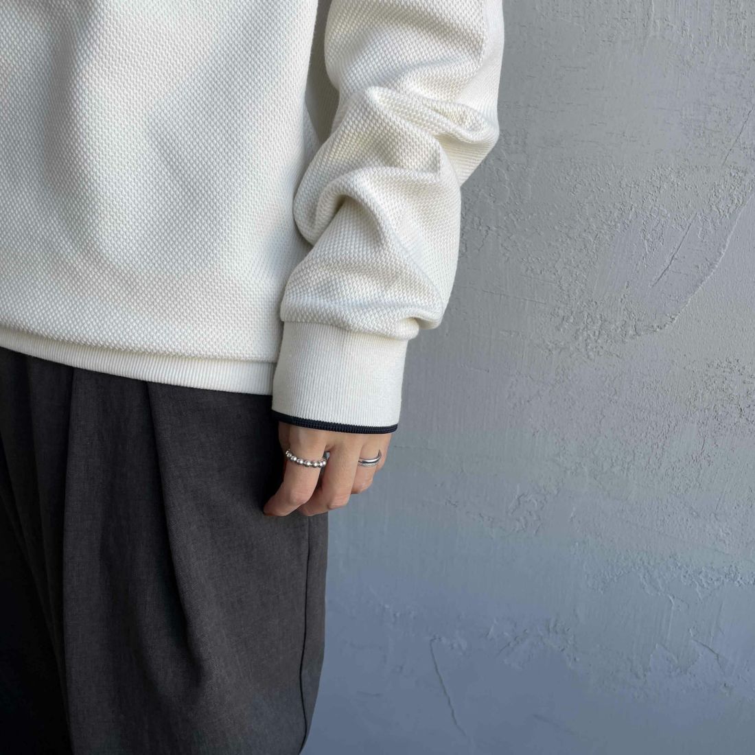 FRED PERRY [フレッドペリー] 別注 ワンポイントロゴ刺繍 ロングスリーブポロシャツ [FPM-25A-027JF] NVY/HONEYC
