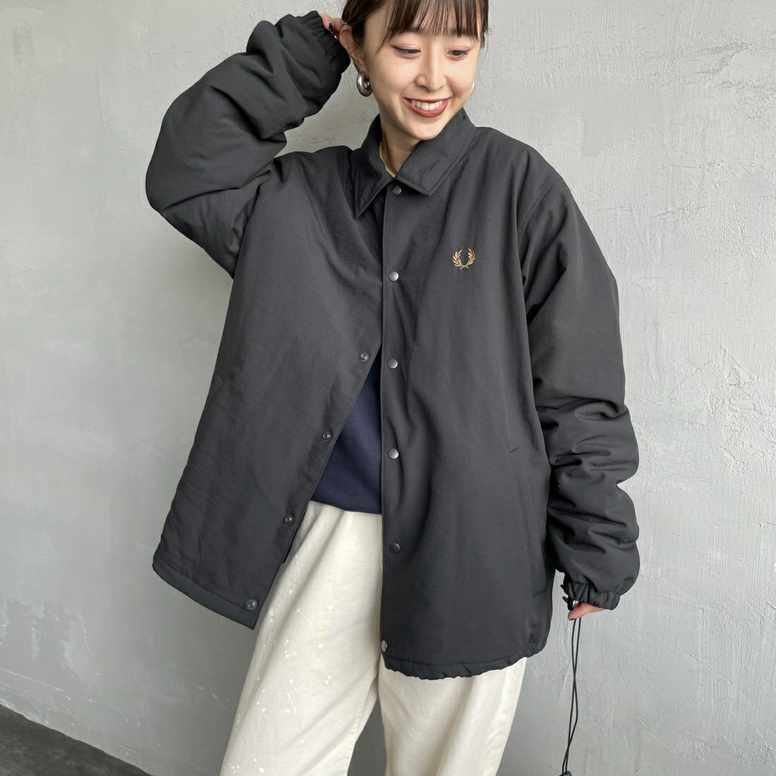 BLK/SHADED&&モデル身長：150cm 着用サイズ：S&&