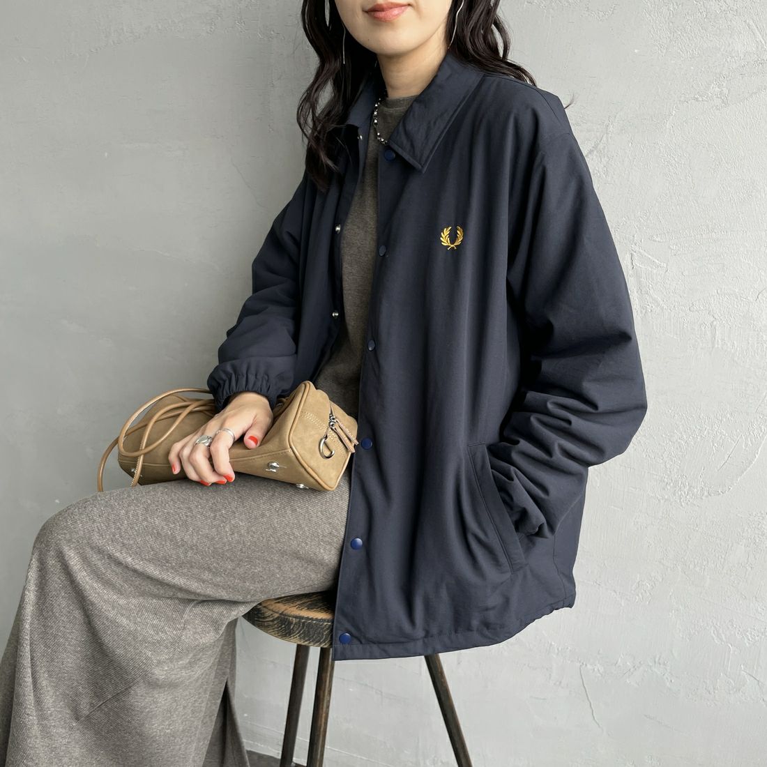 NVY/HONEYC&&モデル身長：160cm 着用サイズ：S&&