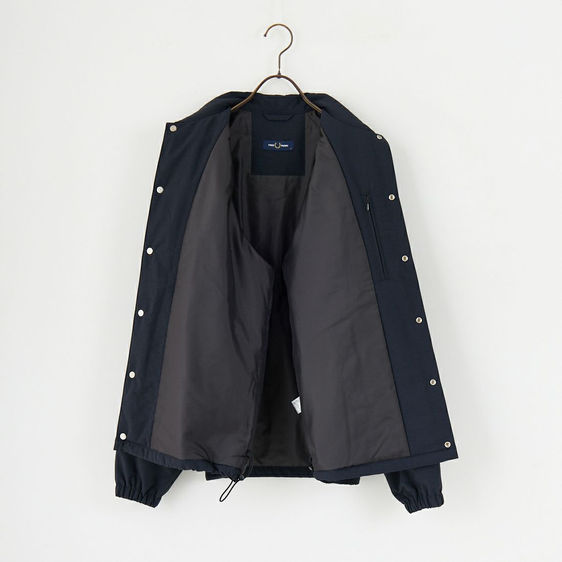 FRED PERRY [フレッドペリー] 別注 パデッドボタンスルージャケット [FPM-25A-23JF] NVY/HONEYC