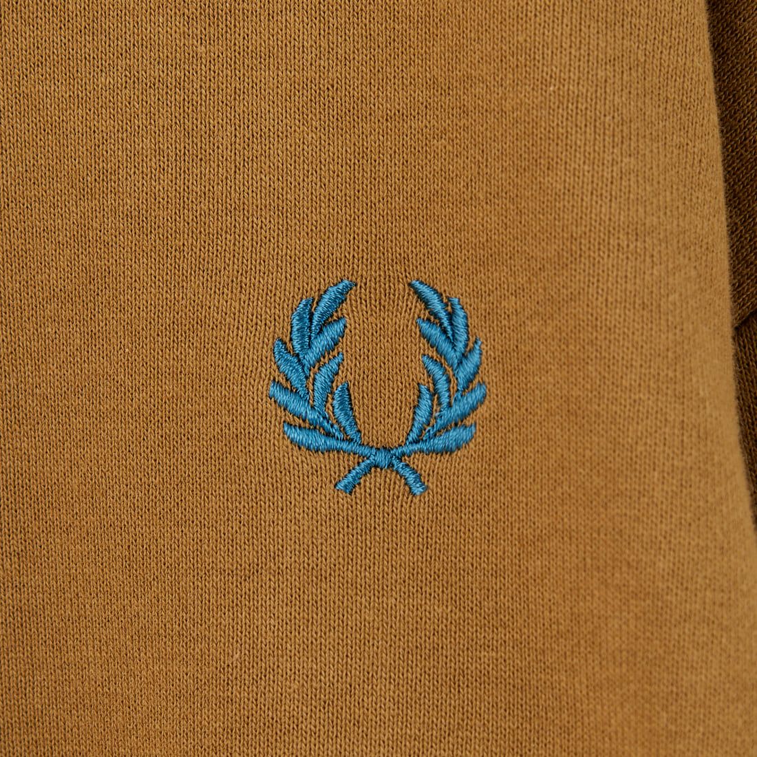 FRED PERRY [フレッドペリー] 別注 ツインティップライン ワンポイントロゴ刺繍クルーネックスウェット [FPM-25A-025JF] SHADED STO