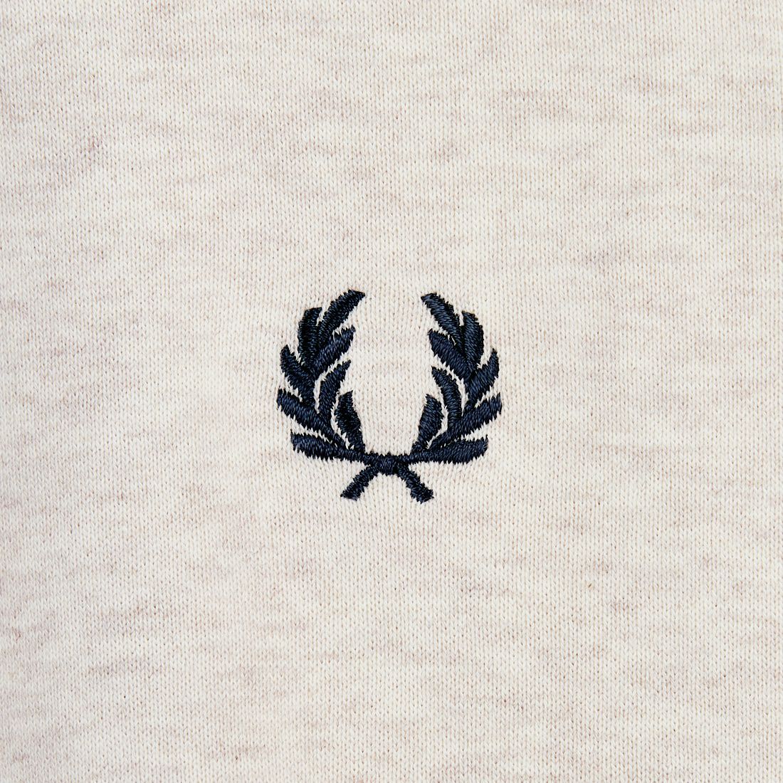 FRED PERRY [フレッドペリー] 別注 ツインティップライン ワンポイントロゴ刺繍クルーネックスウェット [FPM-25A-025JF] PORRIDGE M