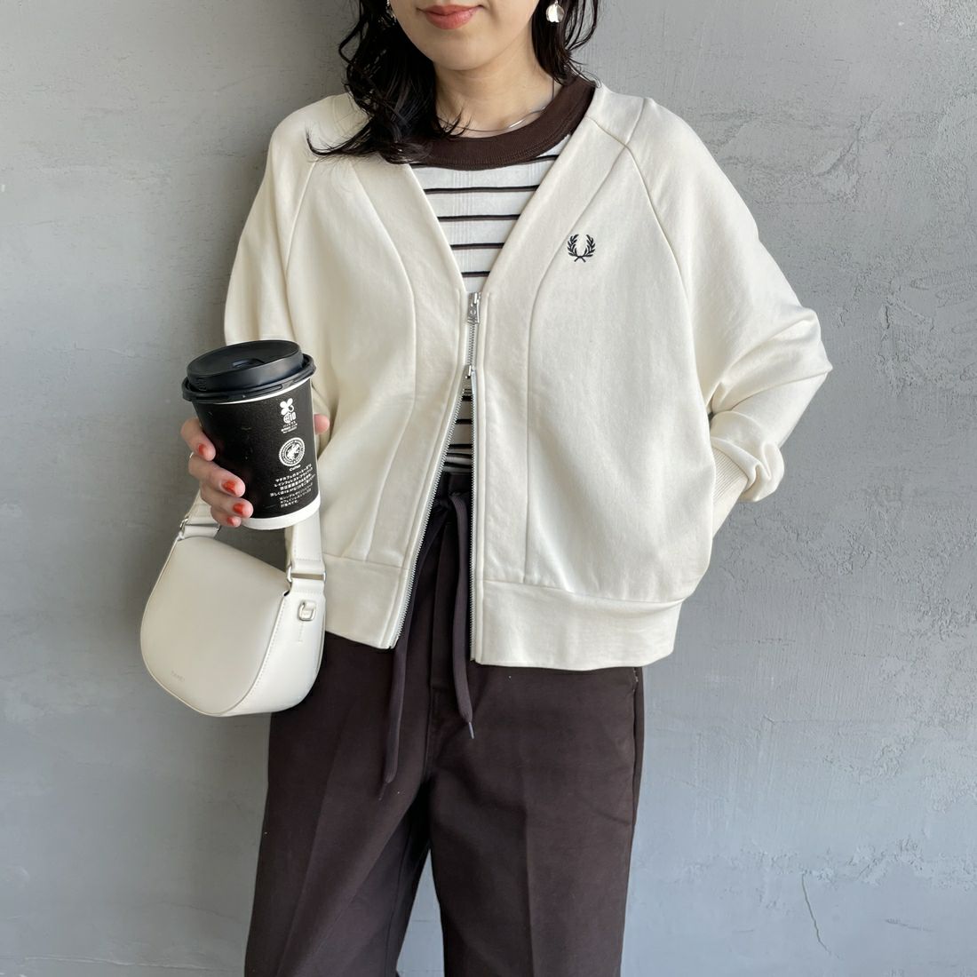 560 ECRU&&モデル身長：160cm 着用サイズ：10&&