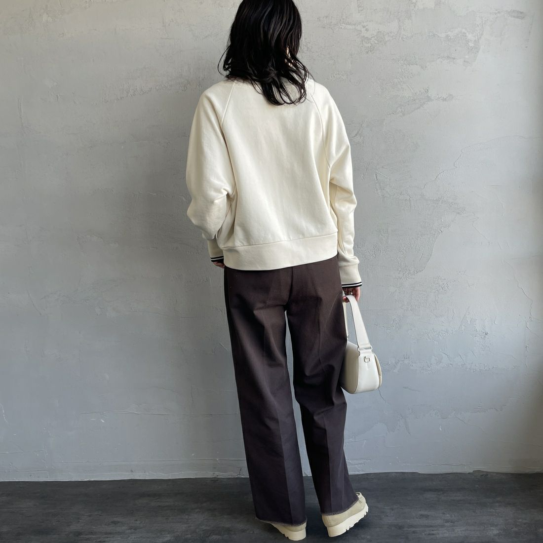 FRED PERRY [フレッドペリー] Vネックジップスルーカーディガン [G1151