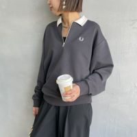 FRED PERRY [フレッドペリー] ハーフジップ ポロスウェット