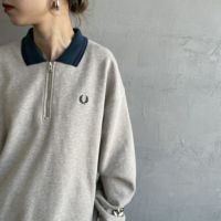 FRED PERRY [フレッドペリー] ハーフジップ ポロスウェットシャツ