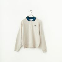 フレッドペリー ポロスウェット FRED PERRY [フレッドペリー] ハーフジップ ポロスウェットシャツ