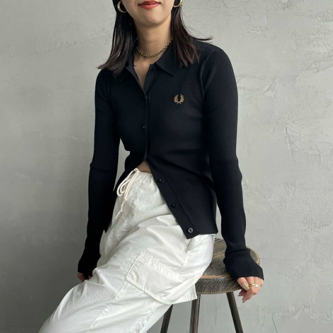 BLK/SHADED&&モデル身長：163cm 着用サイズ：10&&