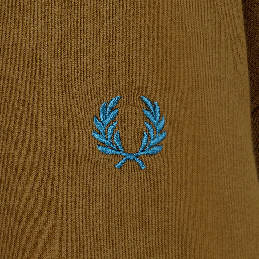 FRED PERRY [フレッドペリー] 別注 ツインティップライン ワンポイントロゴ刺繍クルーネックスウェット [FPM-25A-025JF] SHADED STO