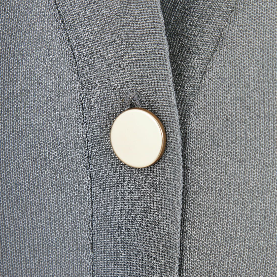 Jeans Factory Clothes [ジーンズファクトリークローズ] ラメシアーVネックカーディガン [11255816] ﾐﾃﾞｨｱﾑｸﾞﾚｰ