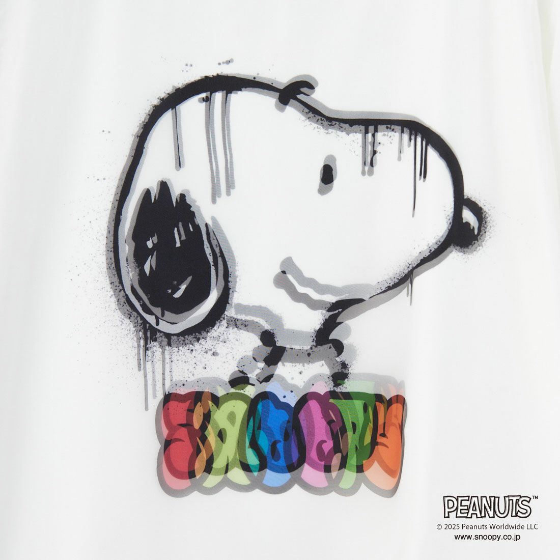 TRIPPY ART [トリッピーアート] SNOOPY スプレーアート Tシャツ [TR-056] WHITE