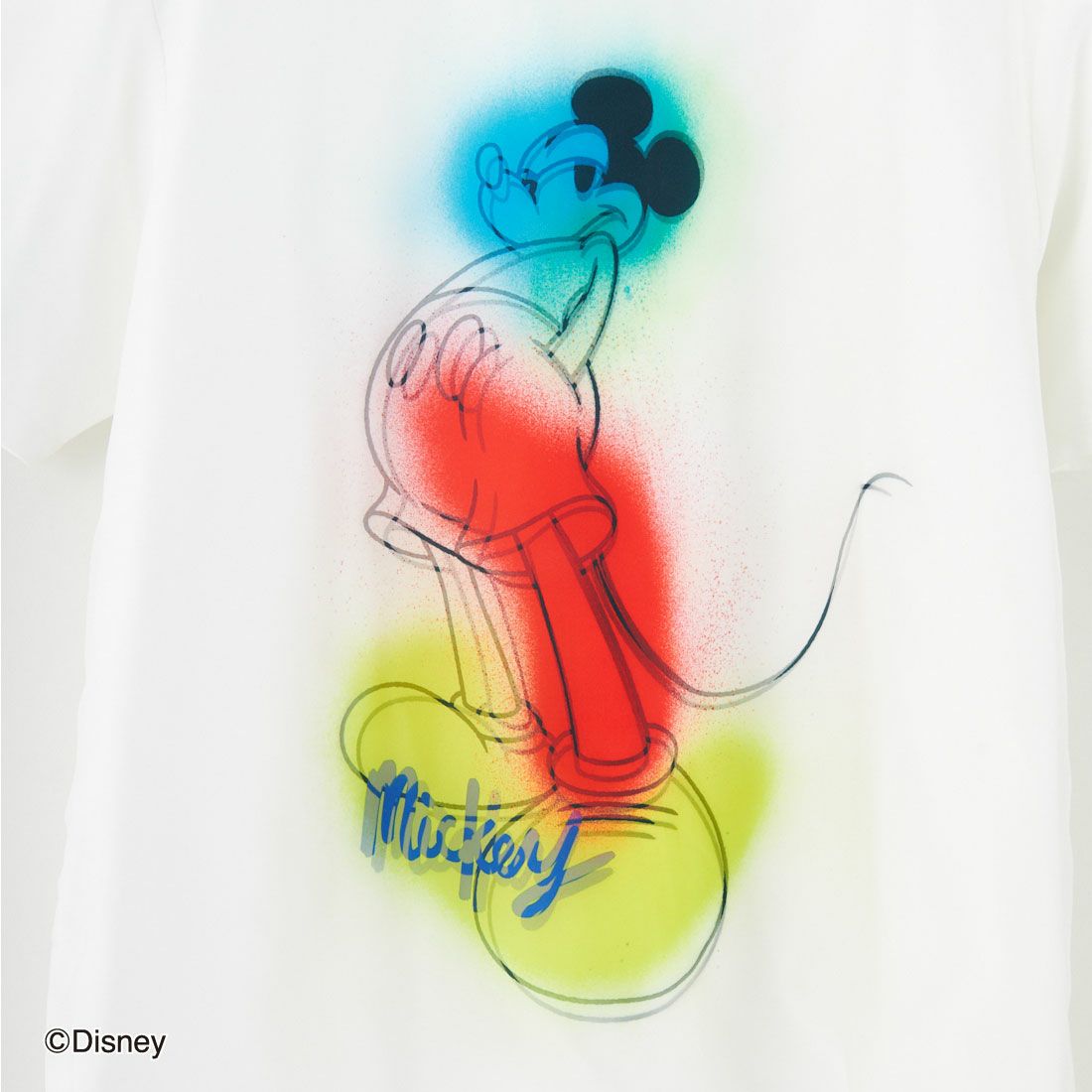 TRIPPY ART [トリッピーアート] MAXSIX / Disneyシリーズ SPRAY ART / MICKEY / Tシャツ [TR-052] WHITE