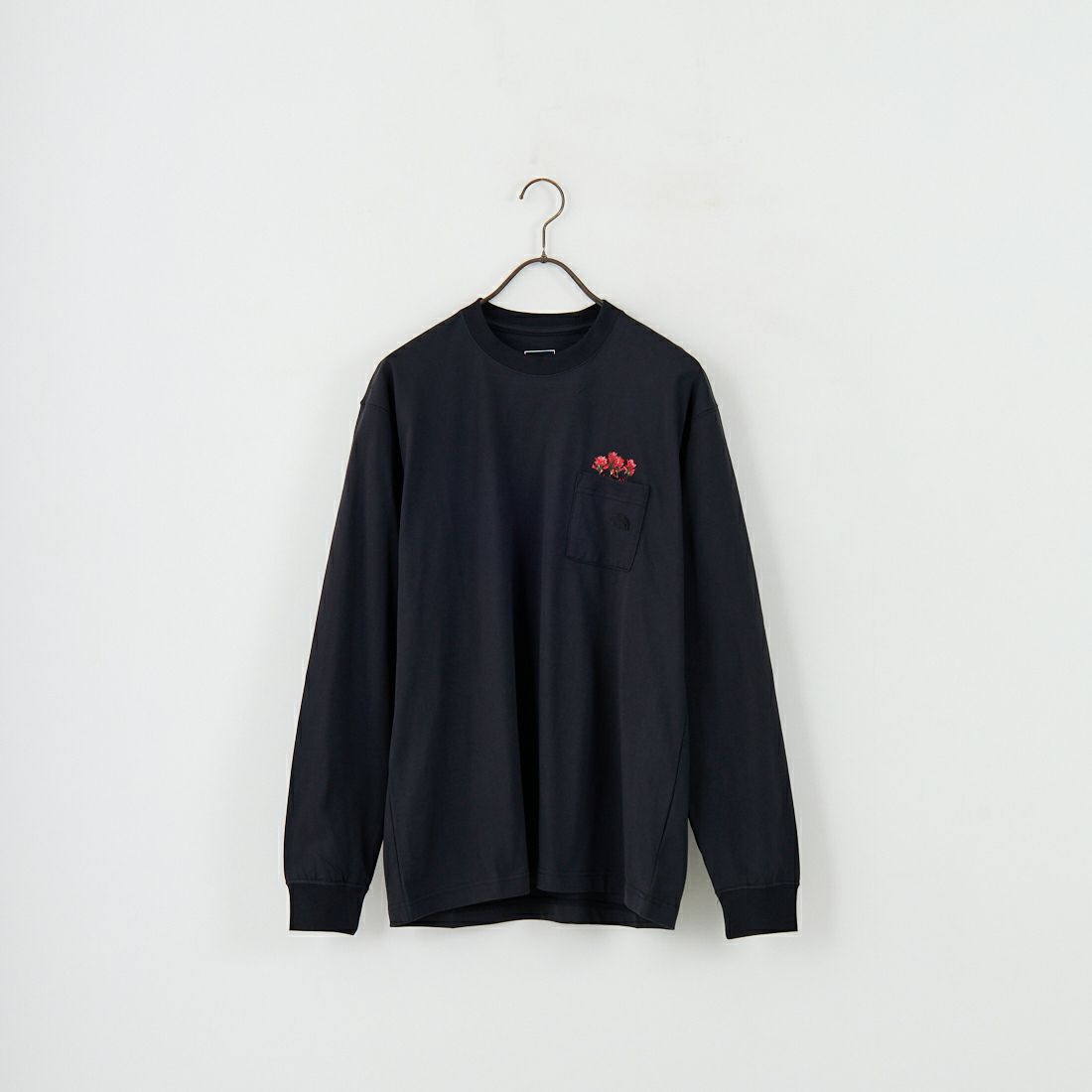 THE NORTH FACE [ザ ノースフェイス] ロングスリーブ フラッシュドライフラワーロゴTシャツ [NT82535] K