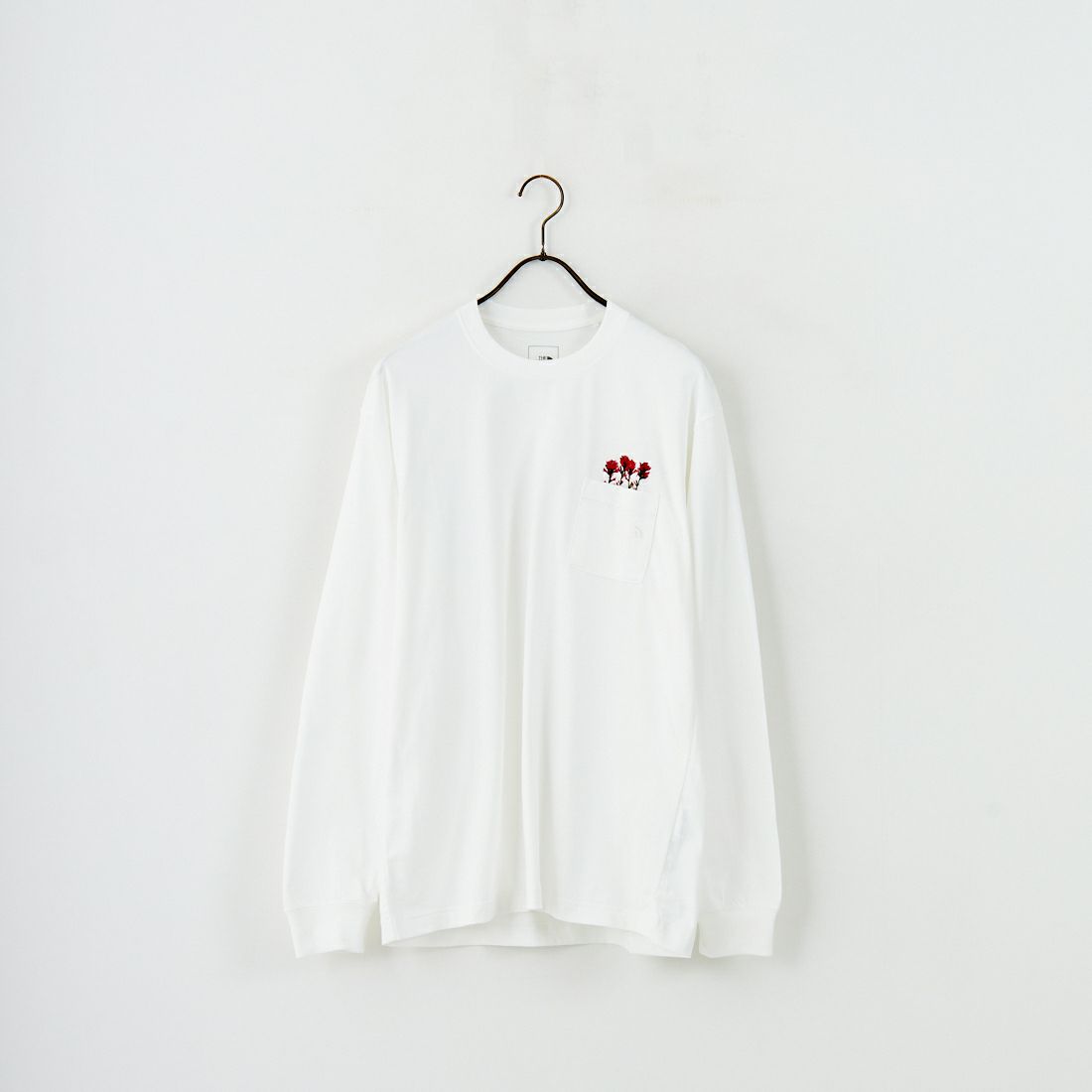 THE NORTH FACE [ザ ノースフェイス] ロングスリーブ フラッシュドライフラワーロゴTシャツ [NT82535] OW