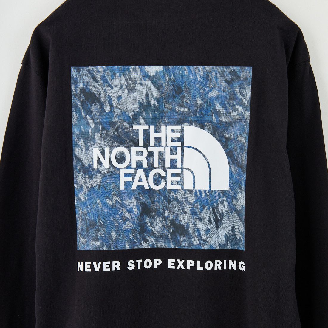 THE NORTH FACE [ザ ノースフェイス] ロングスリーブ スクエアデジタルグラフィックTシャツ [NT82545] K