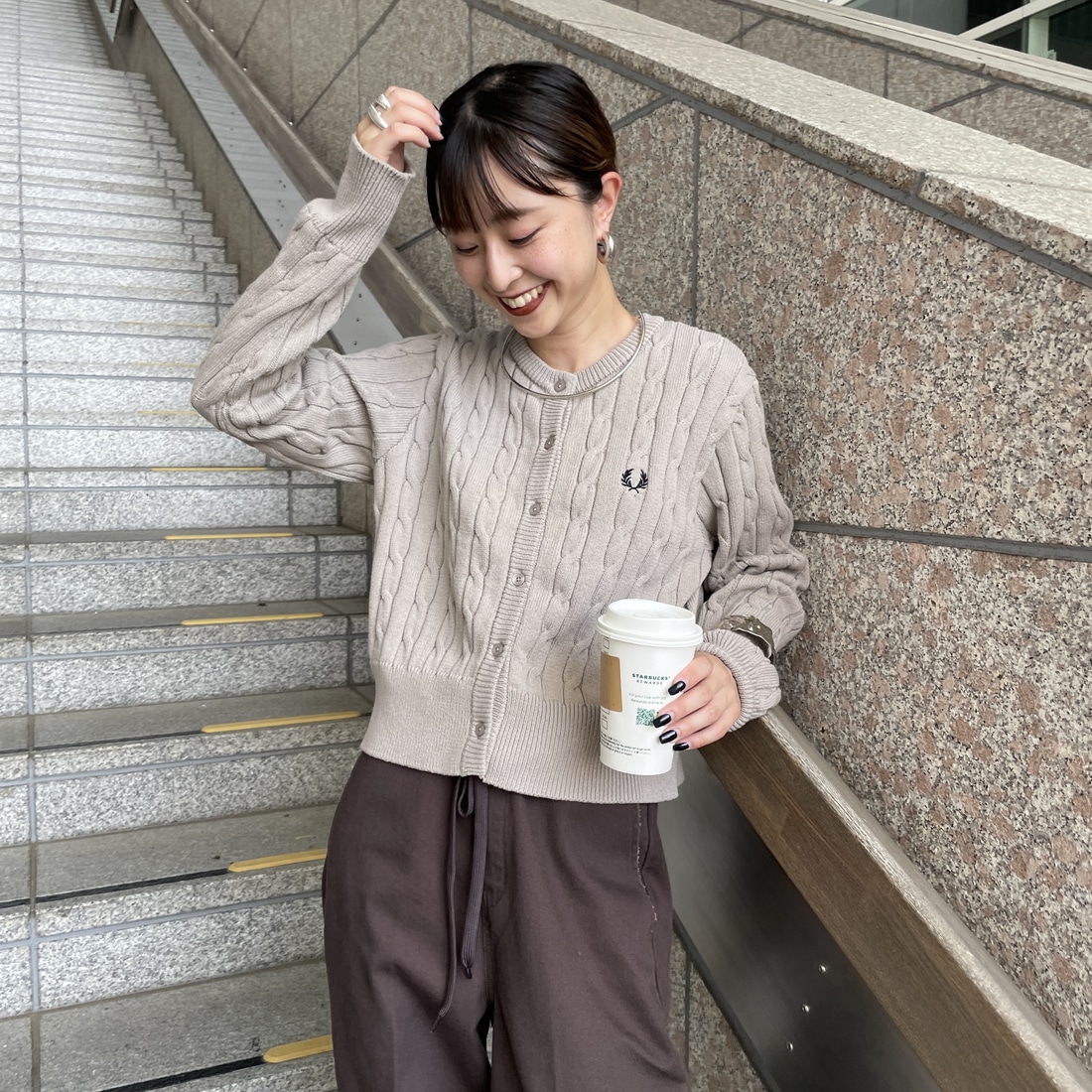 WARM/BLK&&モデル身長：150cm 着用サイズ：10&&