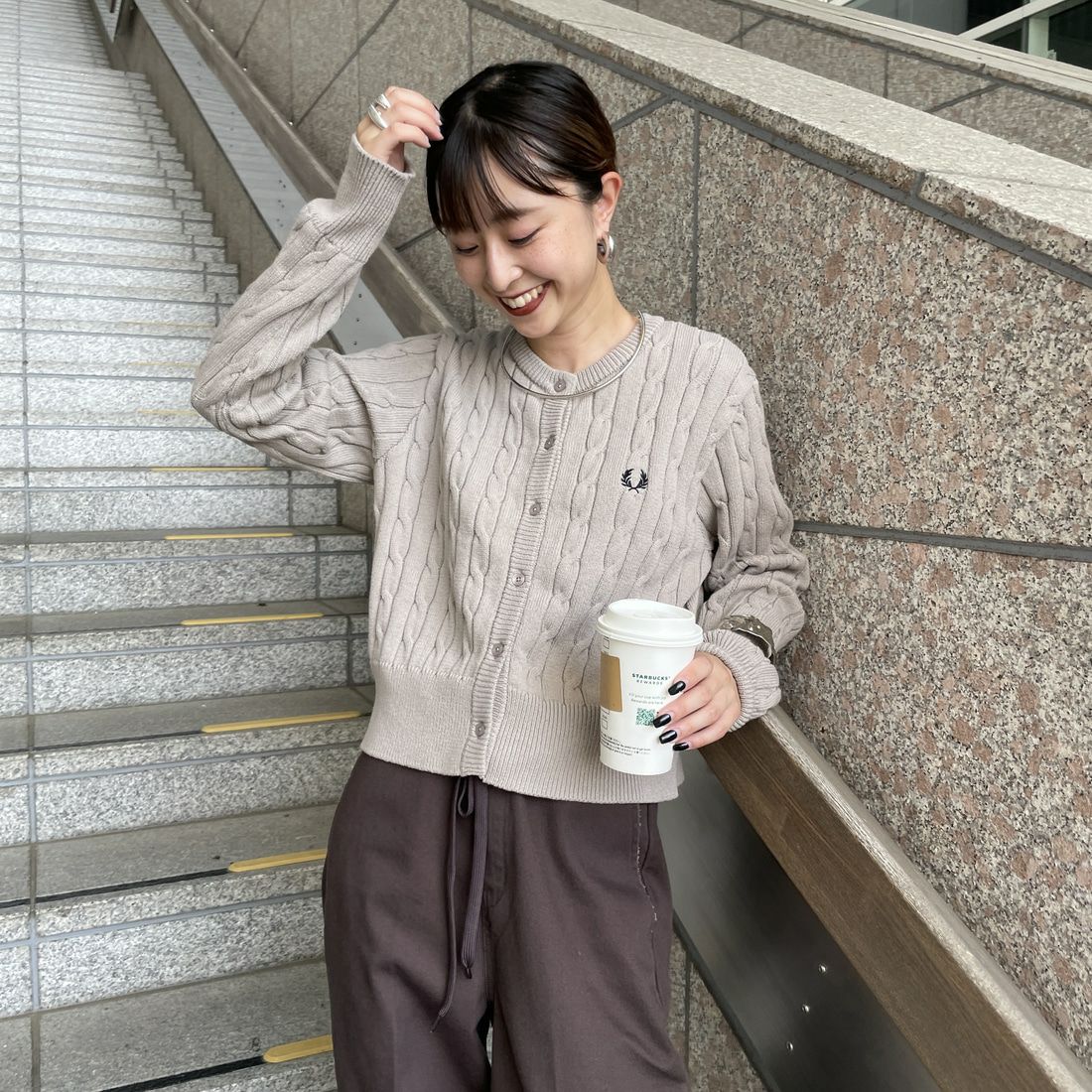 WARM/BLK&&モデル身長：150cm 着用サイズ：10&&