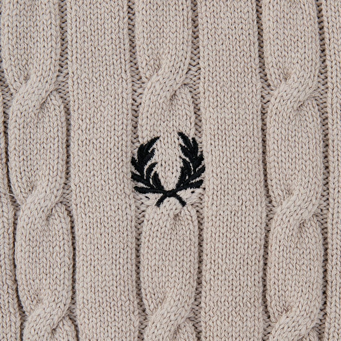 FRED PERRY [フレッドペリー] 別注 ケーブルニットカーディガン [FPW-25A-008JF] WARM/BLK
