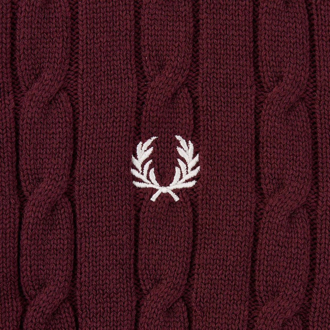 FRED PERRY [フレッドペリー] 別注 ケーブルニットカーディガン [FPW-25A-008JF] OXBLOOD/OA