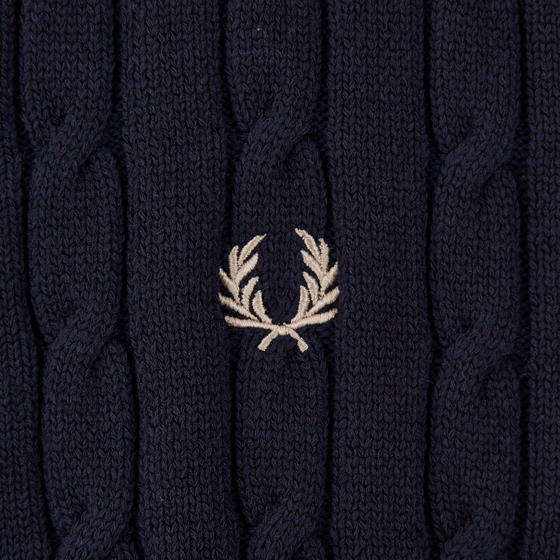 FRED PERRY [フレッドペリー] 別注 ケーブルニットカーディガン [FPW-25A-008JF] NAVY/WARM
