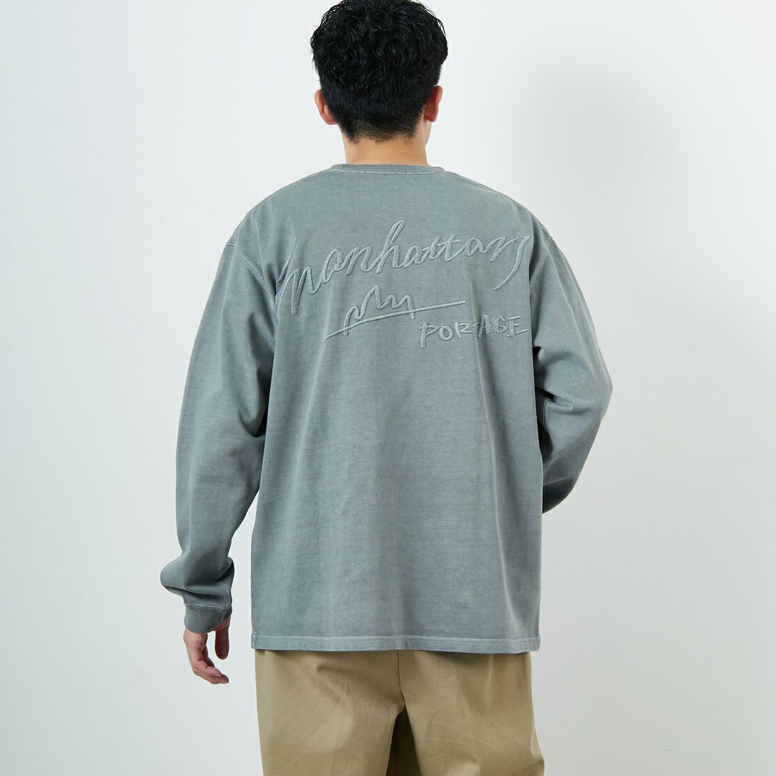 GRAY&&モデル身長：167cm 着用サイズ：L&&