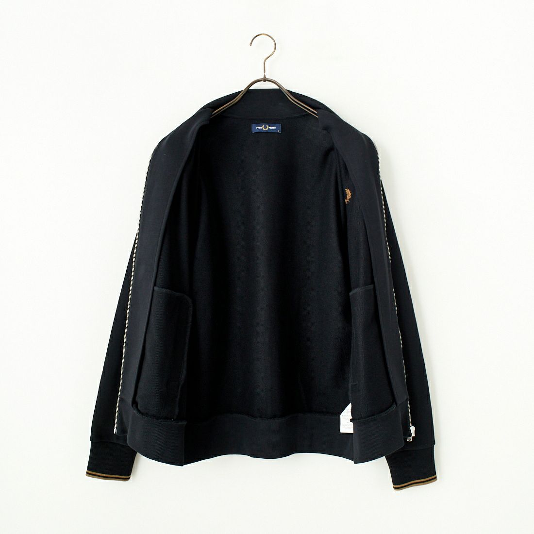 FRED PERRY [フレッドペリー] ジップスルースウェット [J1327] 102 BLACK