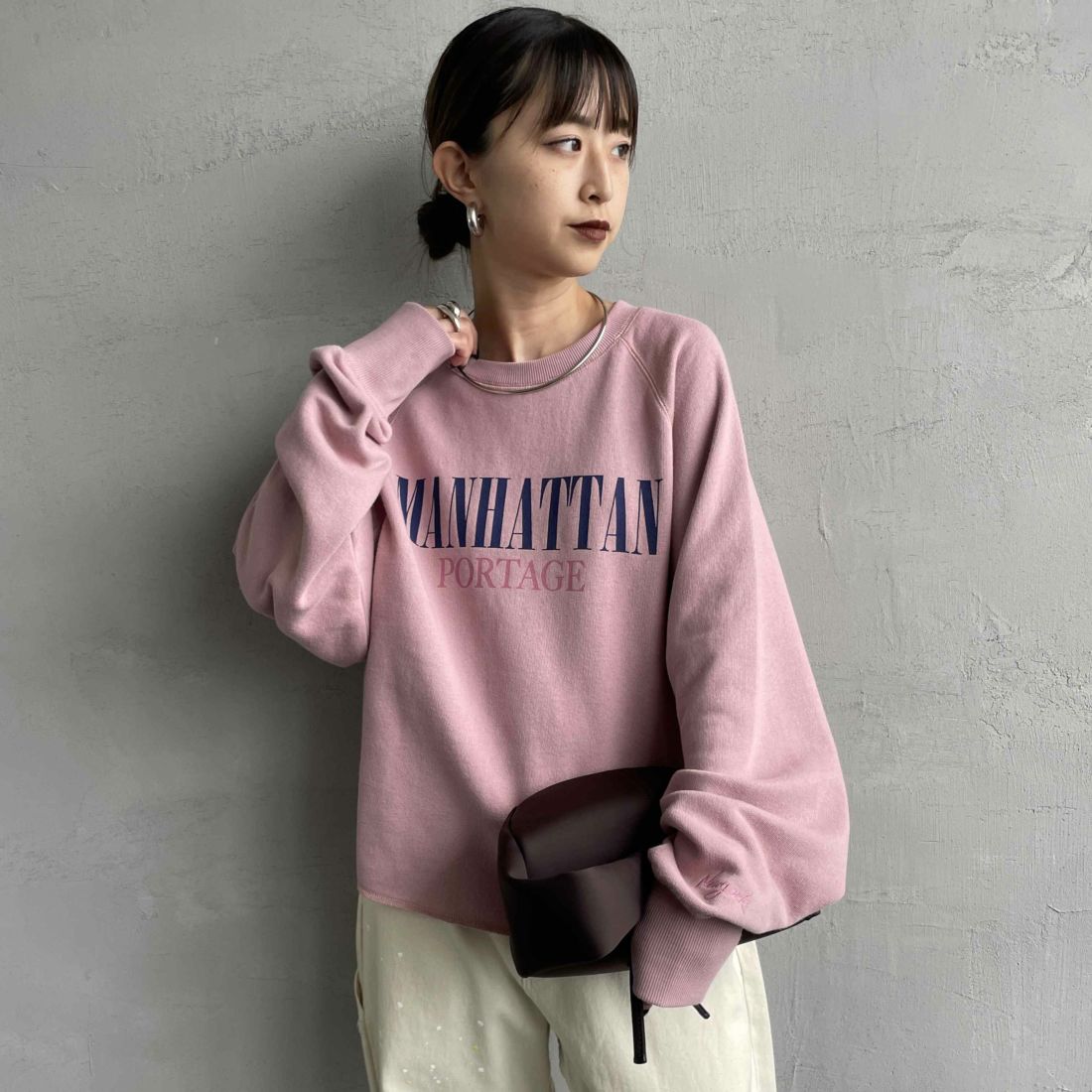MANHATTAN PORTAGE [マンハッタンポーテージ] 別注 ロゴプリント カットオフスウェット [25FWMP-INL016-JF]