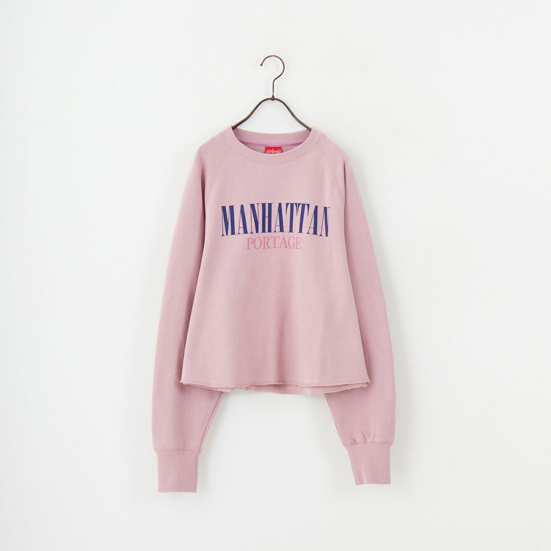 MANHATTAN PORTAGE [マンハッタンポーテージ] 別注 ロゴプリント カットオフスウェット [25FWMP-INL016-JF] PINK