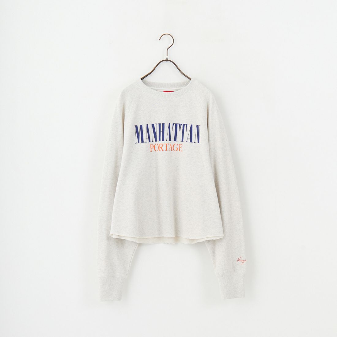 MANHATTAN PORTAGE [マンハッタンポーテージ] 別注 ロゴプリント カットオフスウェット [25FWMP-INL016-JF] OATMEAL