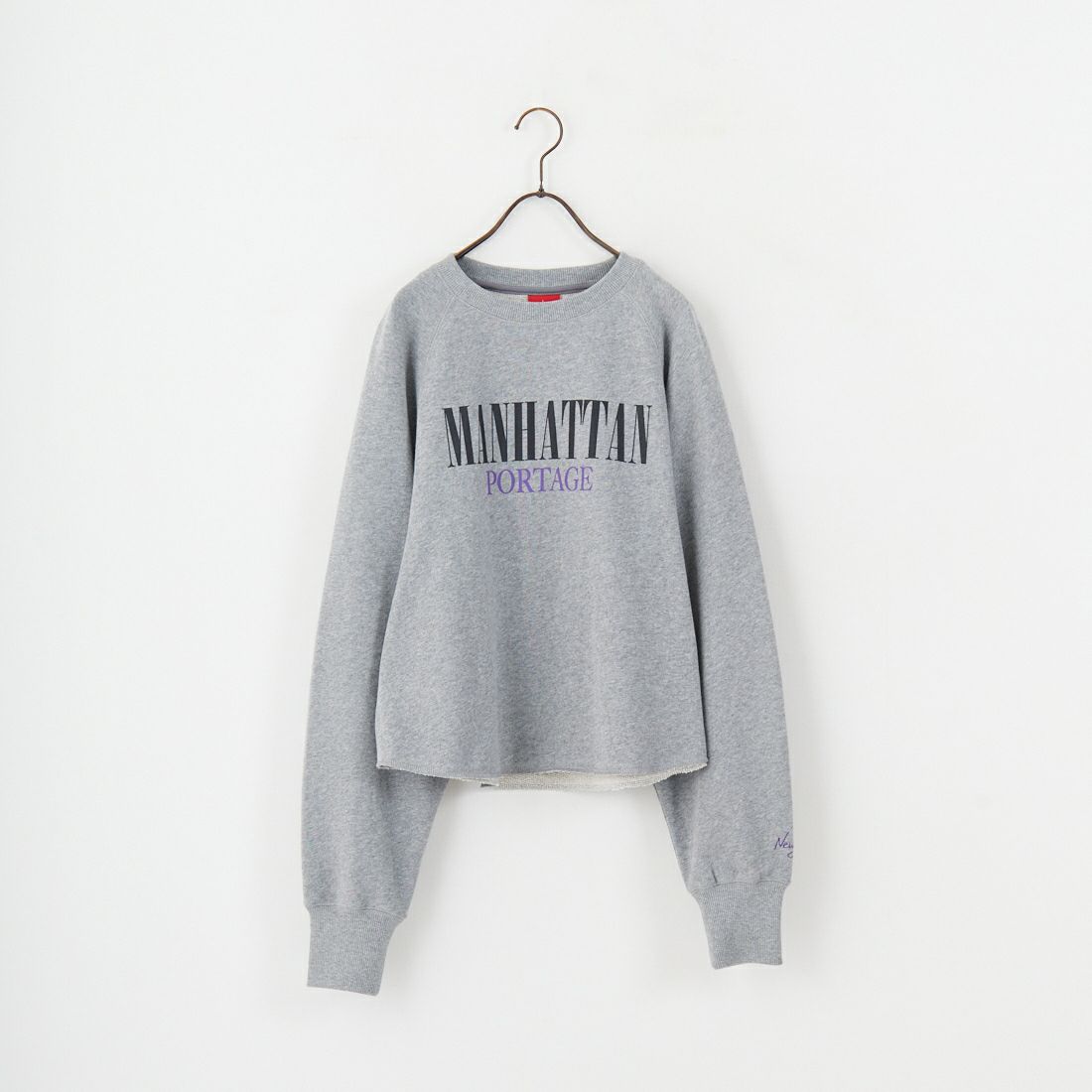 MANHATTAN PORTAGE [マンハッタンポーテージ] 別注 ロゴプリント カットオフスウェット [25FWMP-INL016-JF] H.GRAY