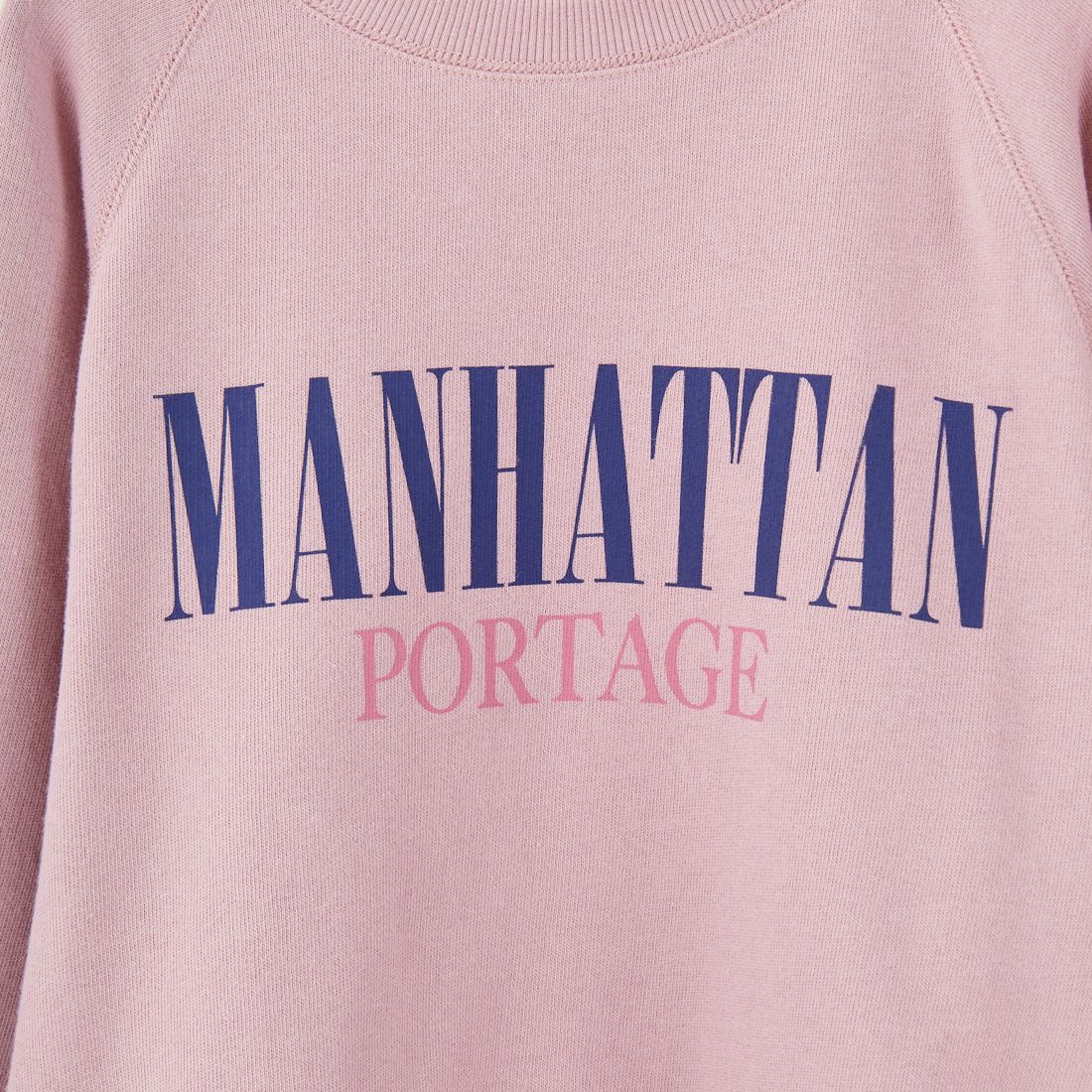 MANHATTAN PORTAGE [マンハッタンポーテージ] 別注 ロゴプリント カットオフスウェット [25FWMP-INL016-JF] PINK